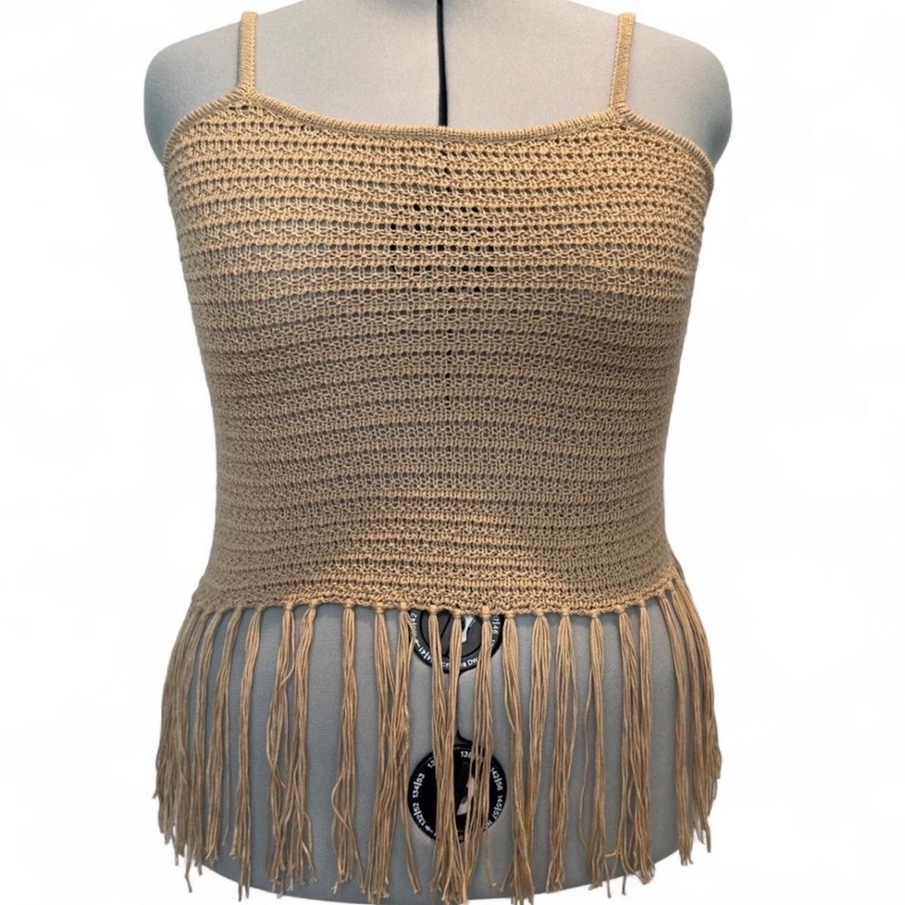 Fashion Nova Weekend Flirt Crochet Fringe Top Plus Size 3X, Coachella Festival - Picture 2 of 11
